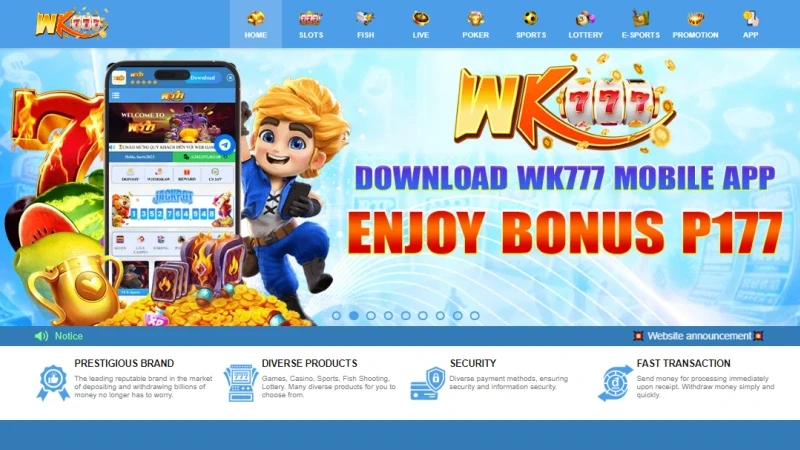 Exclusive Bonuses When You Download the WK777 Mobile App