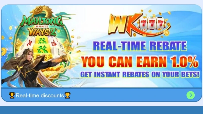 Real-time discounts for all players at WK777